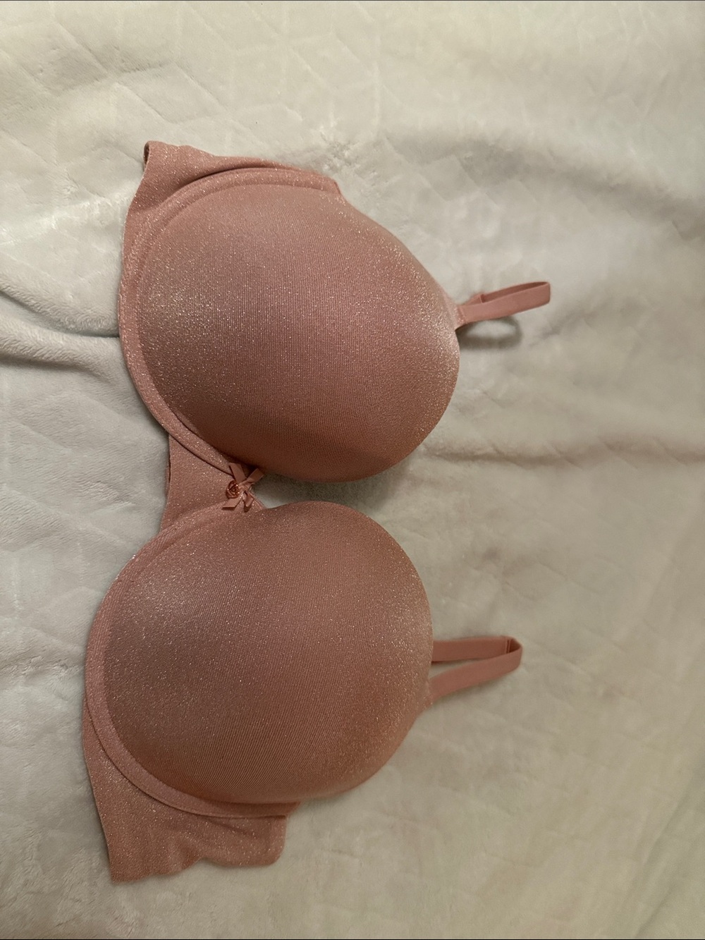Victoria's Secret Shimmer T-Shirt Bra in Blush Pink
